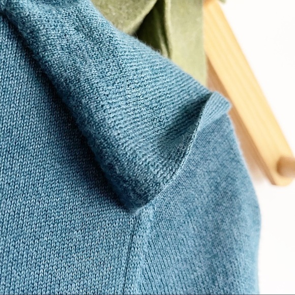 Red Valentino Teal Ruffled Sweater Dress - Picture 5 of 5